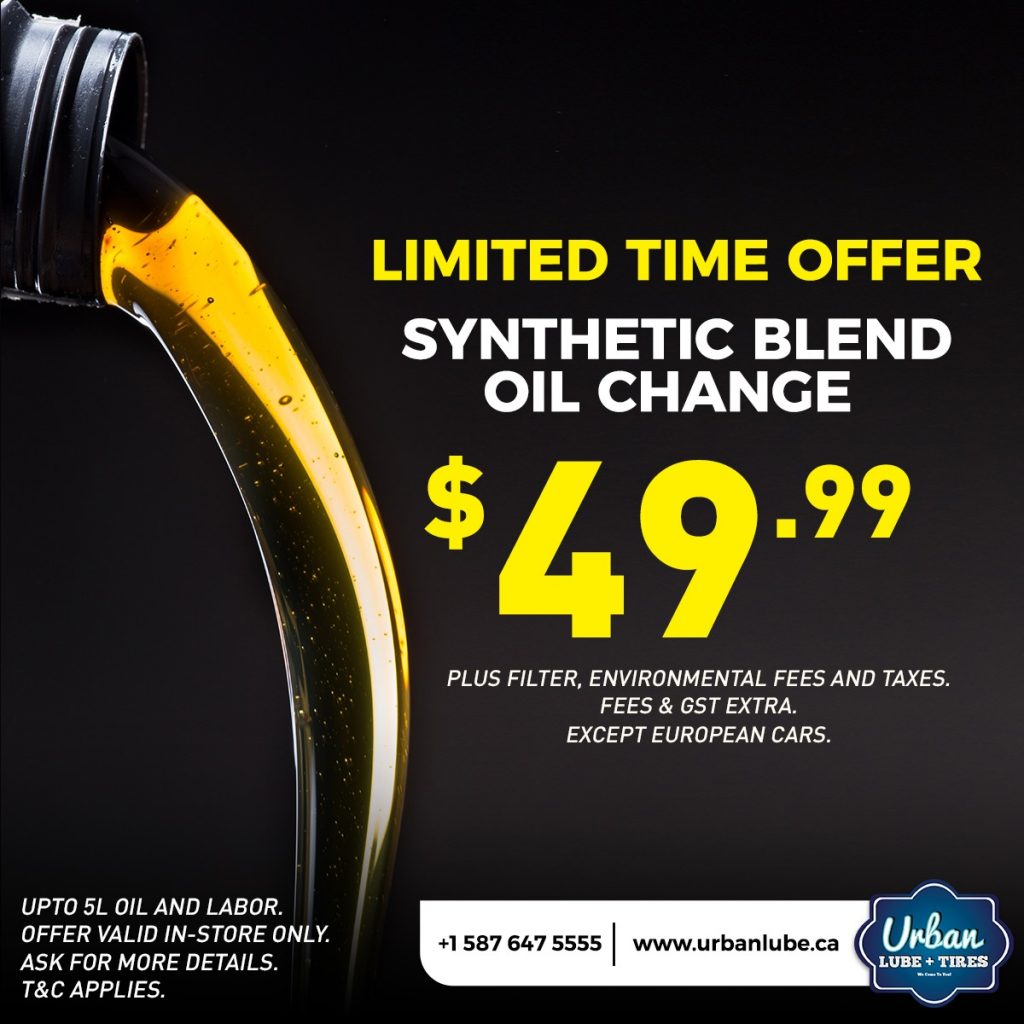 Synthetic Blend Oil Change in Calgary